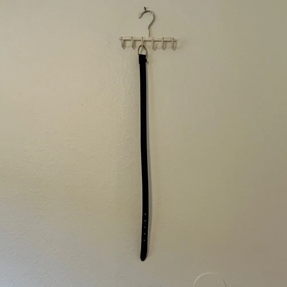 Vintage Black Coach Belt, Size Small